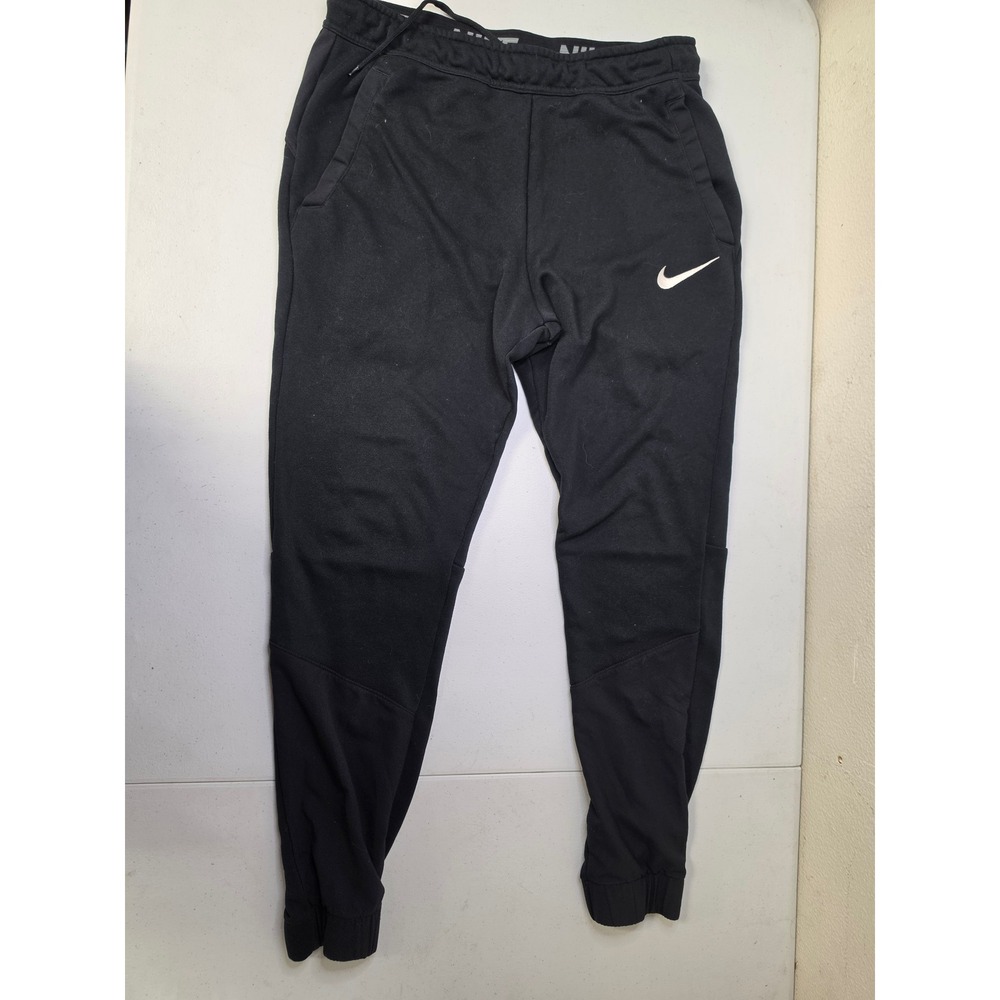 Nike Mens Dri-FIT Tapered Training Pants Black Joggers Size Medium